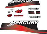 Mercury 40 hp FourStroke decal set 854695A00